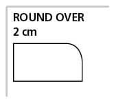 2 cm Round Over