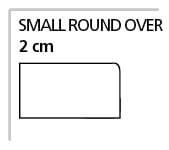 2 cm Small Round Over
