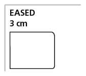 3 cm Eased