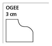 3 cm Ogee