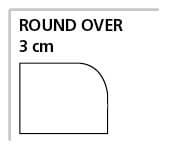 3 cm Round Over