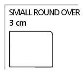 3 cm Small Round Over