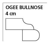4 cm Ogee Bullnose