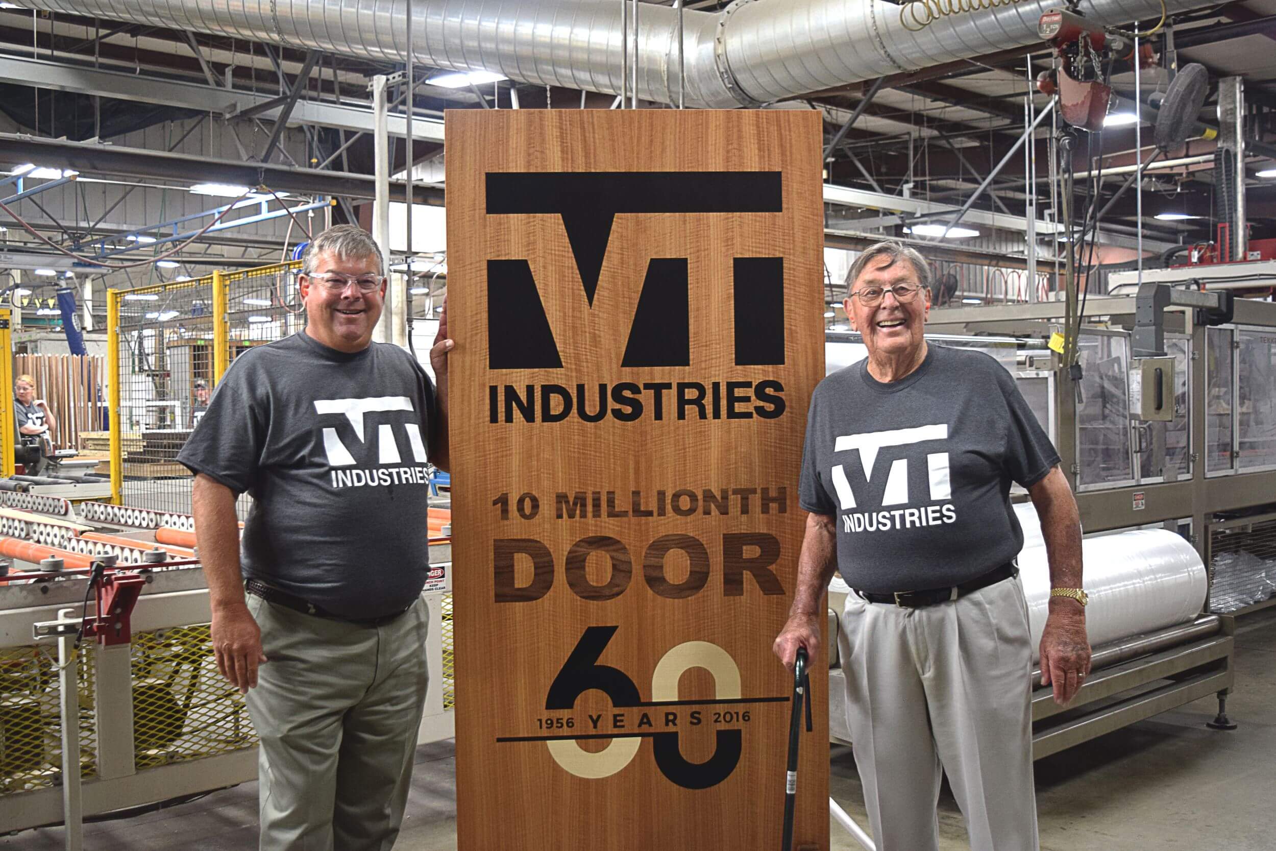 Roger & Doug Clausen with 10 millionth door